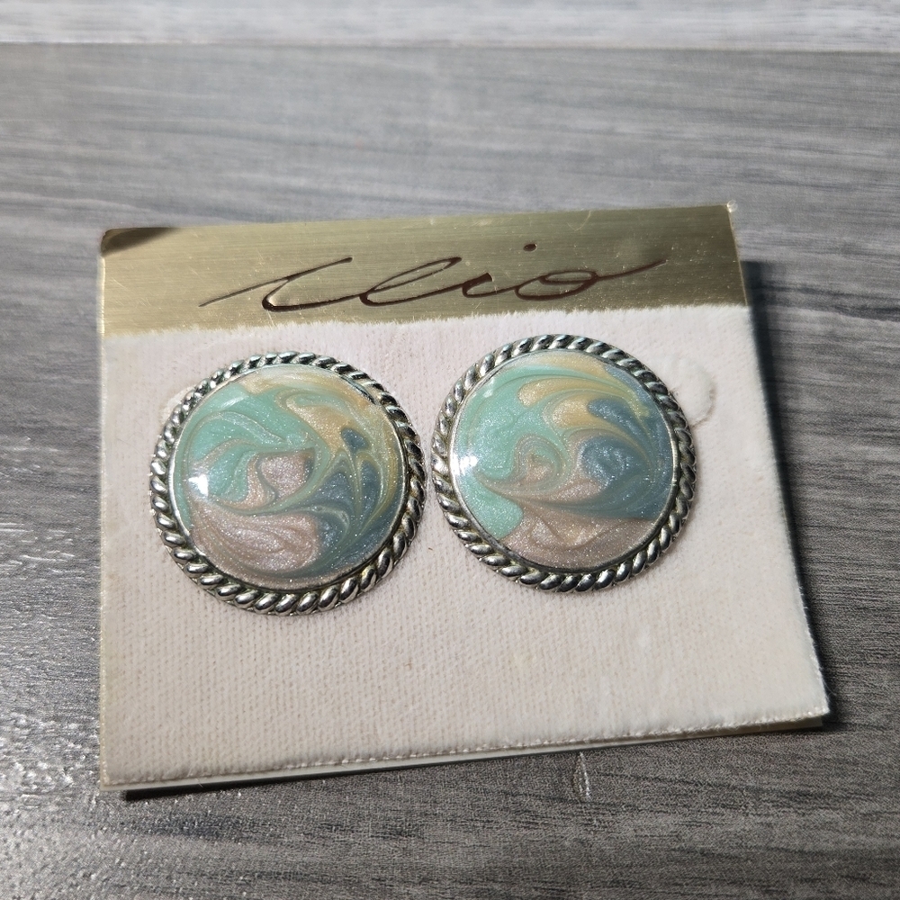 Ilio Vintage Colorful Swirl Earrings